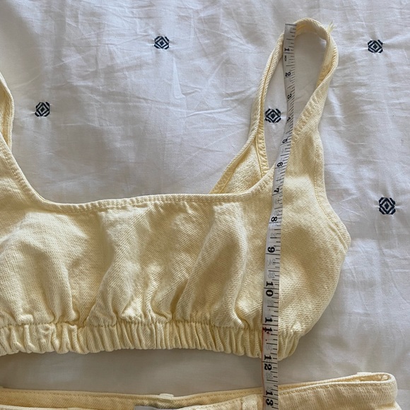 Zara Denim Bralette and Shorts Set - Picture 7 of 7